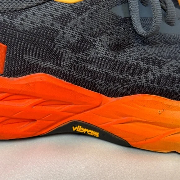 Hoka One One Speedgoat 5 Running Shoes 1123157 Men’s Size 7.5 Flame Gray Orange - Picture 6 of 16